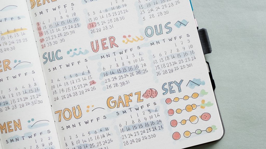 annual bullet journal goals