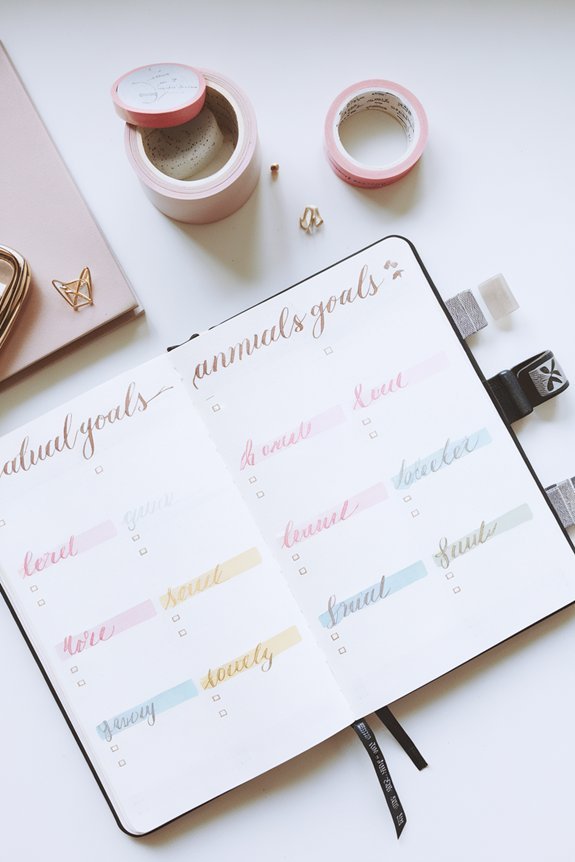 annual goals supplies spread