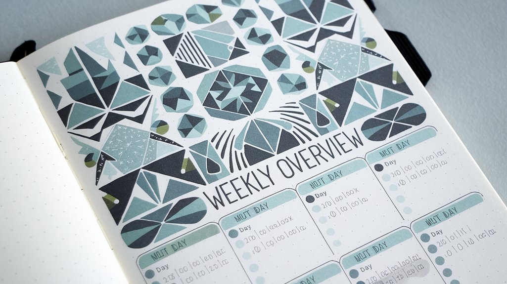 bullet journal layout ideas