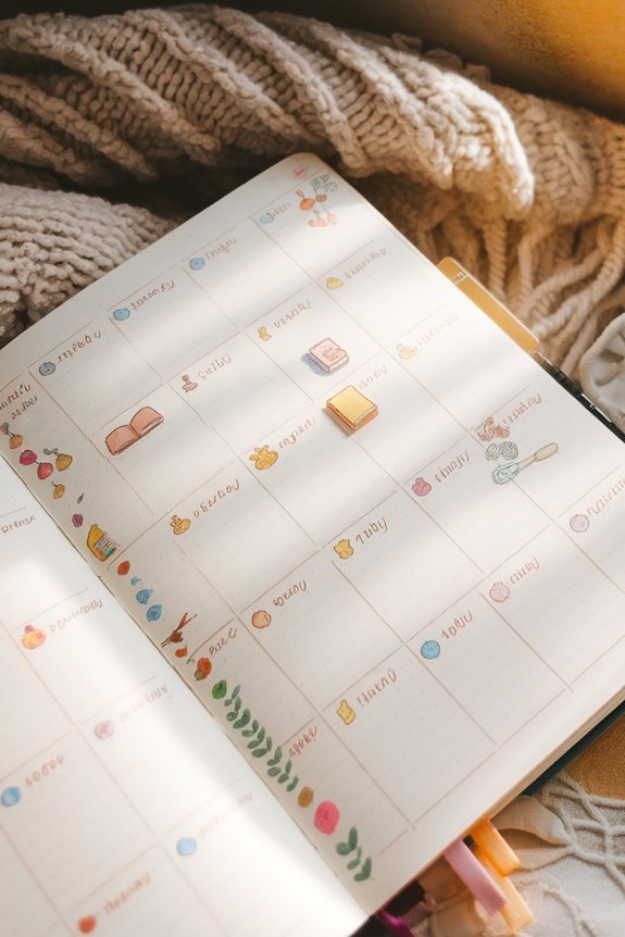 calendar style layout