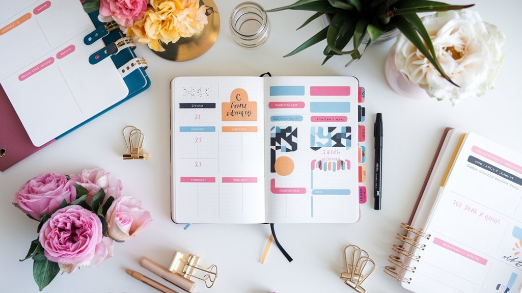 career tracking journal layouts
