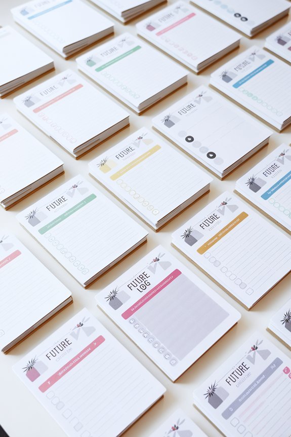 color coded category spread