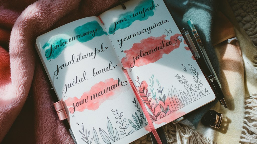 creative journaling page inspiration