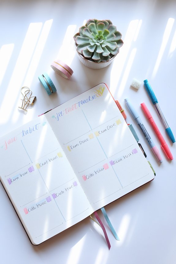 designing habit tracker layout essentials