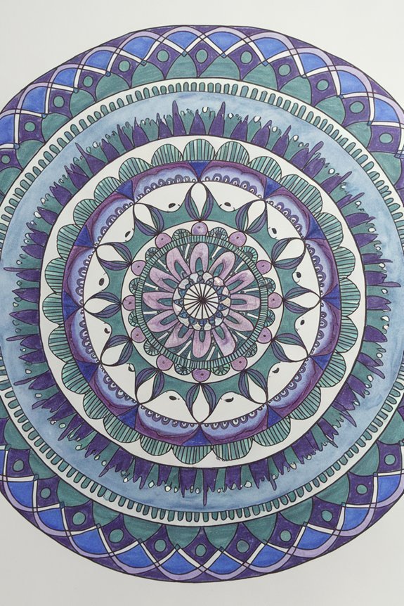 meditative mandalas mood mindfulness circle