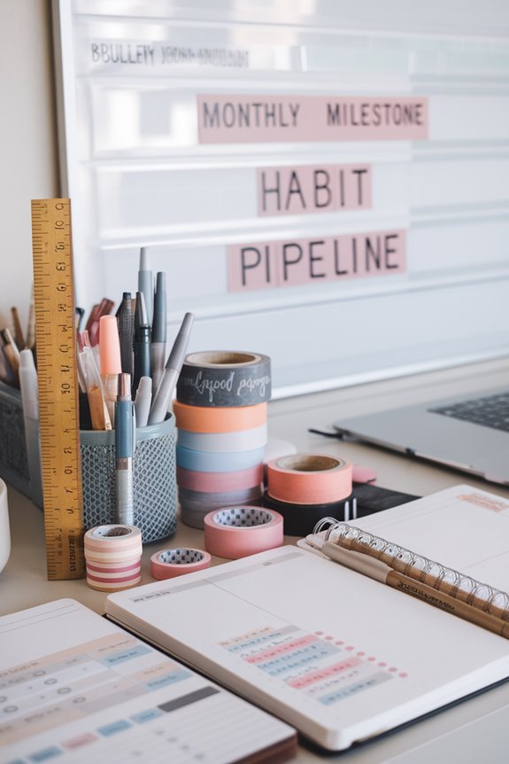 monthly milestone habit progression