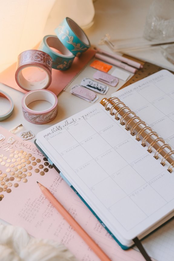 monthly task spread essentials