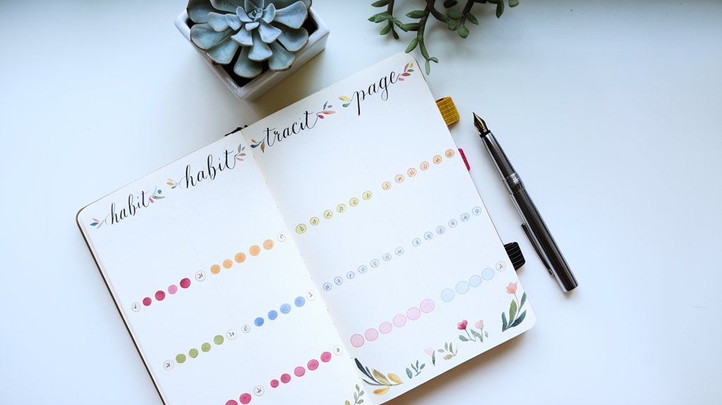 7 Clean Bullet Journal Habit Trackers That Work