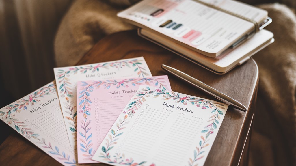 3 Printable Habit Trackers for Bullet Journal Success