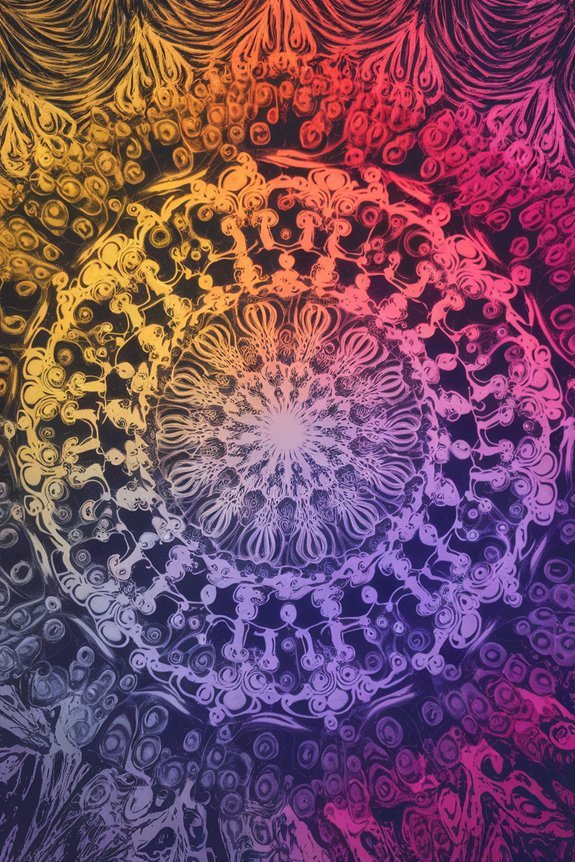 vibrant intricate meditative artistic
