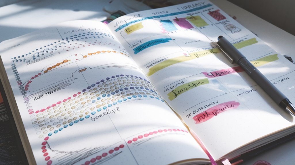 Eye-Catching Bullet Journal Habit Spreads Worth Copying