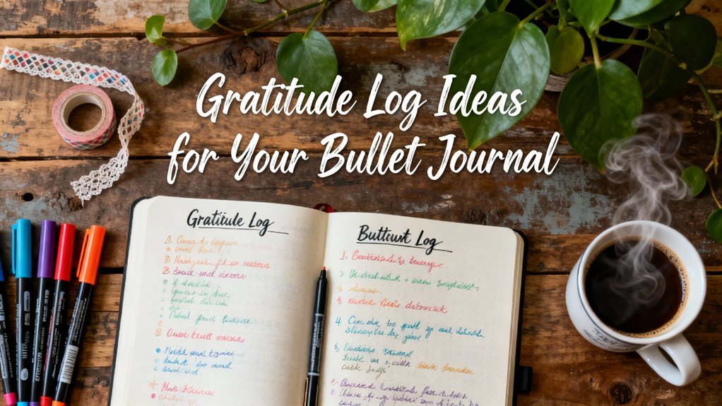 gratitude log bullet journal