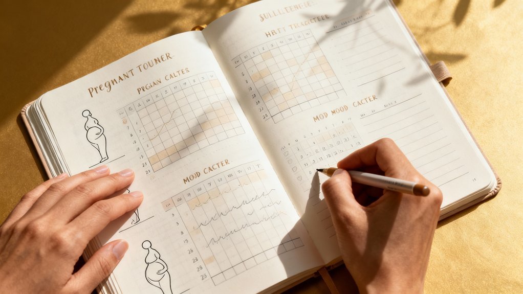 organized pregnancy tracking spreads