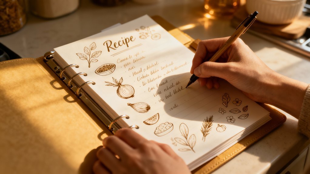 physical recipe binder system