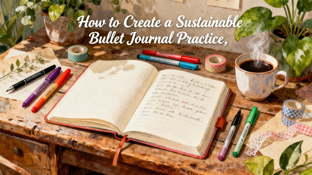 sustainable bullet journal practices
