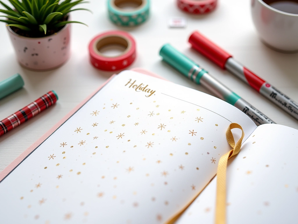 December Bullet Journal Setup: Holiday Mood Tracking & Festive Planning - Image 3