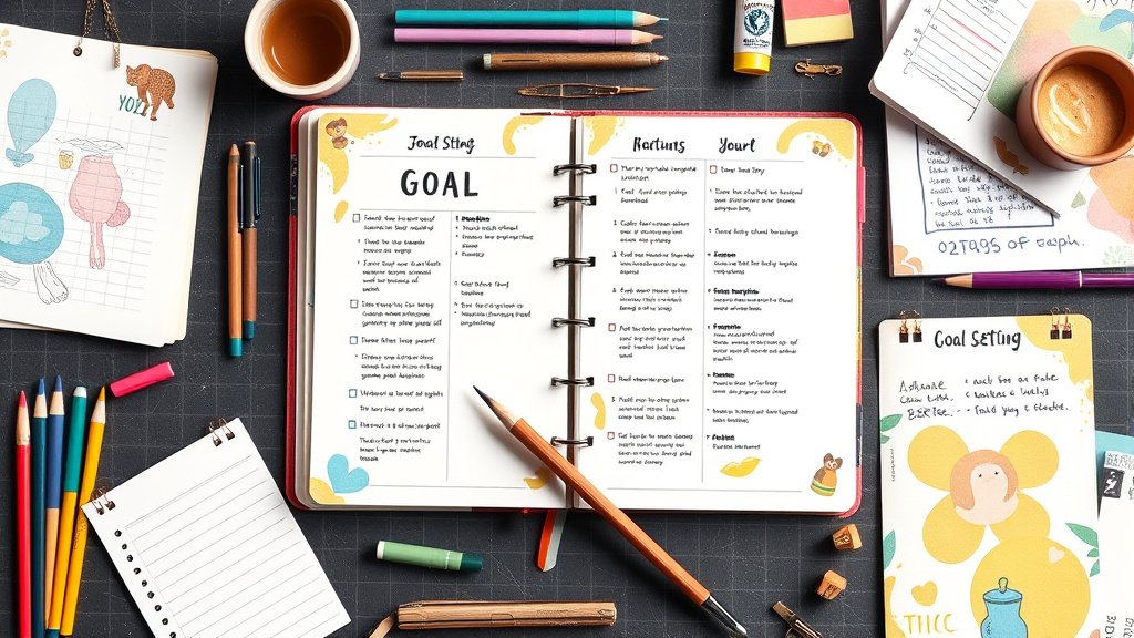 Goal Setting Spreads concept