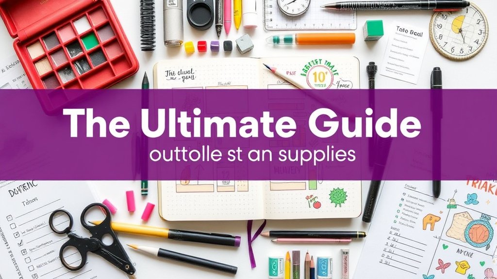 The Ultimate Guide to Bullet Journal Supplies in 2025 example