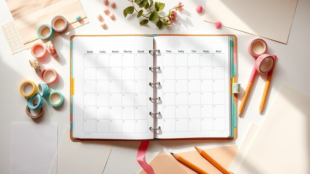 monthly bullet journal layout