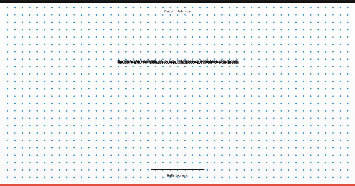 bullet journal color coding system for work