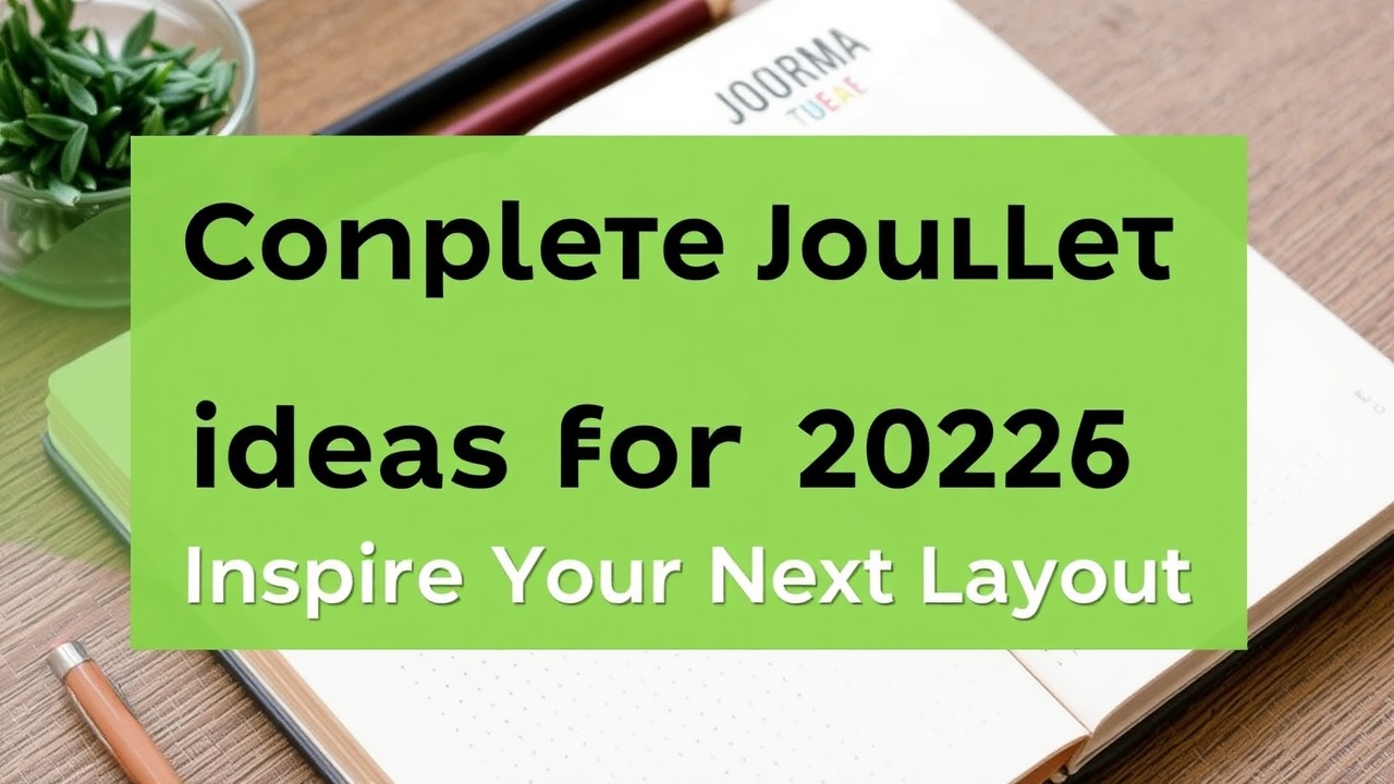 Complete bullet journal ideas for 2026 inspire your next lay