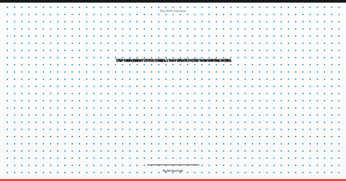 Step 4: Implement Status Symbols That Update Faster Than Writing Words