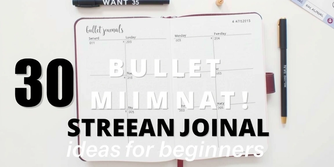 30 Minimalist Bullet Journal Spread Ideas for Beginners