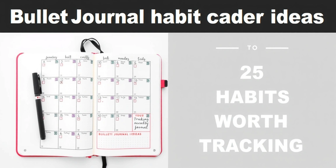 Bullet Journal Habit Tracker Ideas: 25 Habits Worth Tracking