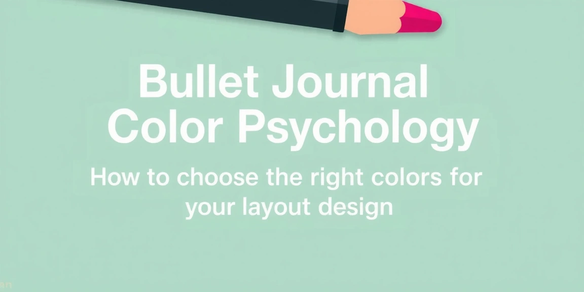 Bullet Journal Color Psychology: How to Choose the Right Colors for Your Layout Design - BulletJournals