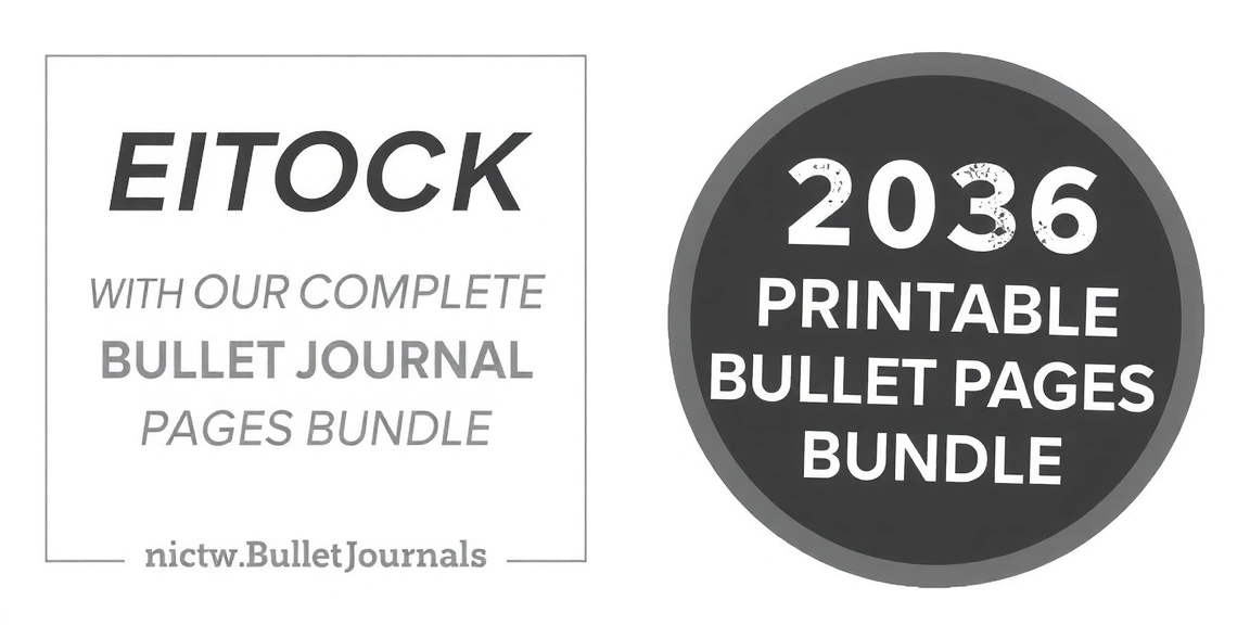 Unlock 2026 with Our Complete Printable Bullet Journal Pages Bundle - BulletJournals