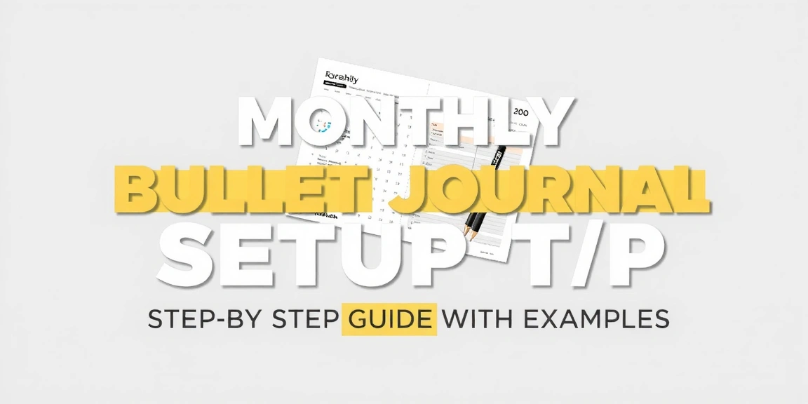 Monthly Bullet Journal Setup: Step-by-Step Guide With Examples - BulletJournals