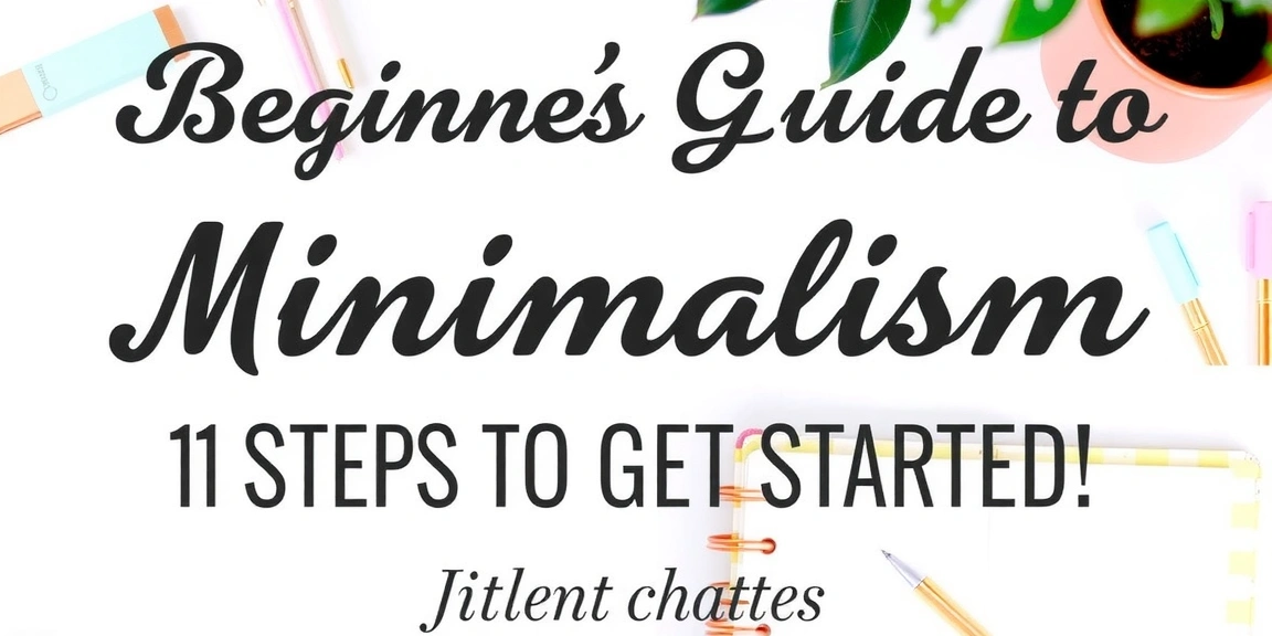 Beginner’s Guide To Minimalism: 11 Steps to Get Started Living With Less - BulletJournals
