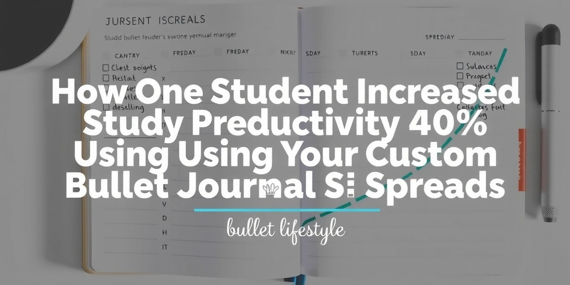 How One Student Increased Study Productivity 40% Using Custom Bullet Journal Spreads - bulletjournals