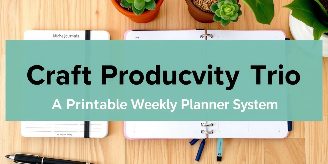 Craft Your Productivity Trio: A Printable Weekly Planner System - bulletjournals