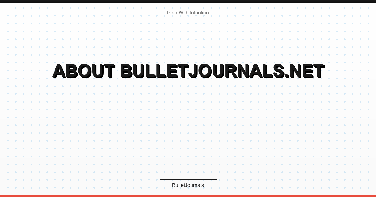 About BulletJournals.net