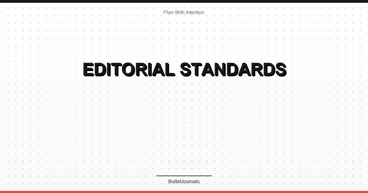 Editorial Standards