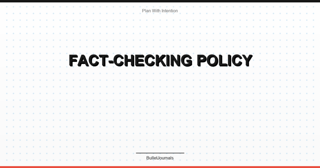 Fact-Checking Policy