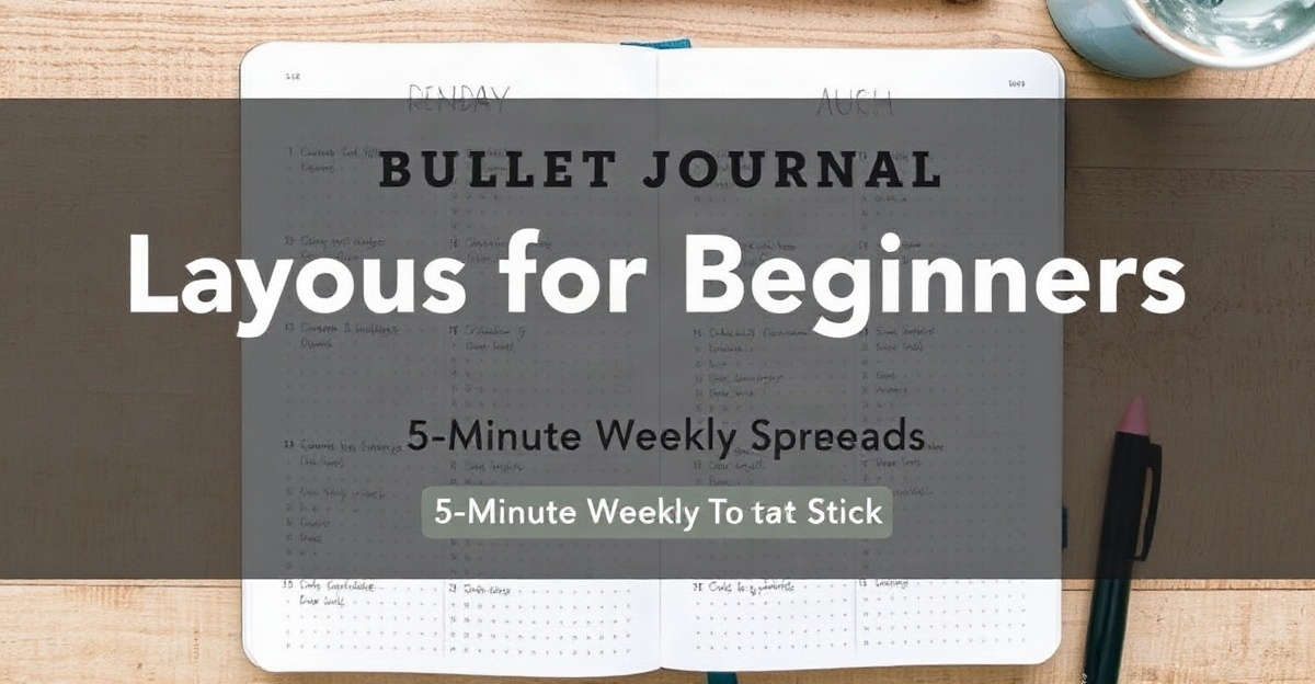 Bullet Journal Layouts for Beginners: 5-Minute Weekly Spreads That Stick - BulletJournals