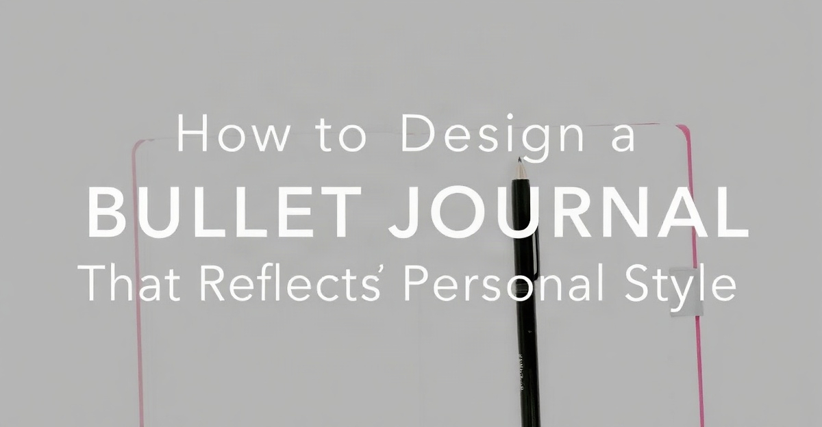 A bright lifestyle photo depicting design bullet journal that reflects personal style.